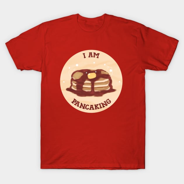 pancake! on the table (i am panicking!!!) T-Shirt by jhoyfullycrafted